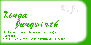 kinga jungwirth business card